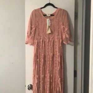 Lace Gown in Rose